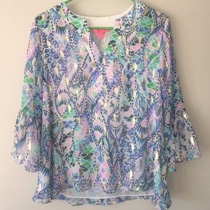 **SOLD**Lilly Pulitzer Silk Long Sleeve